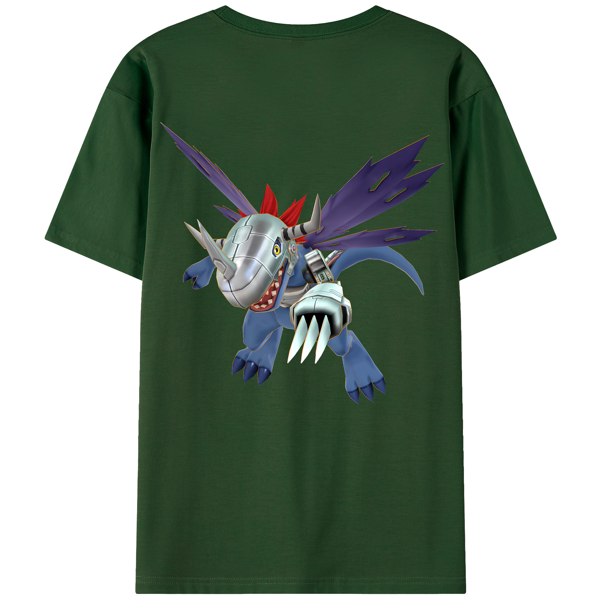 （画像用） Digimon デジタルモンスター/デジモン 綿100％半袖Tシャツ（背面プリント）